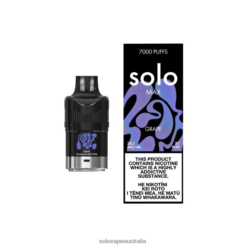 Grape Solo MAX Pod ZN6LB078 | Solo Vape Buy